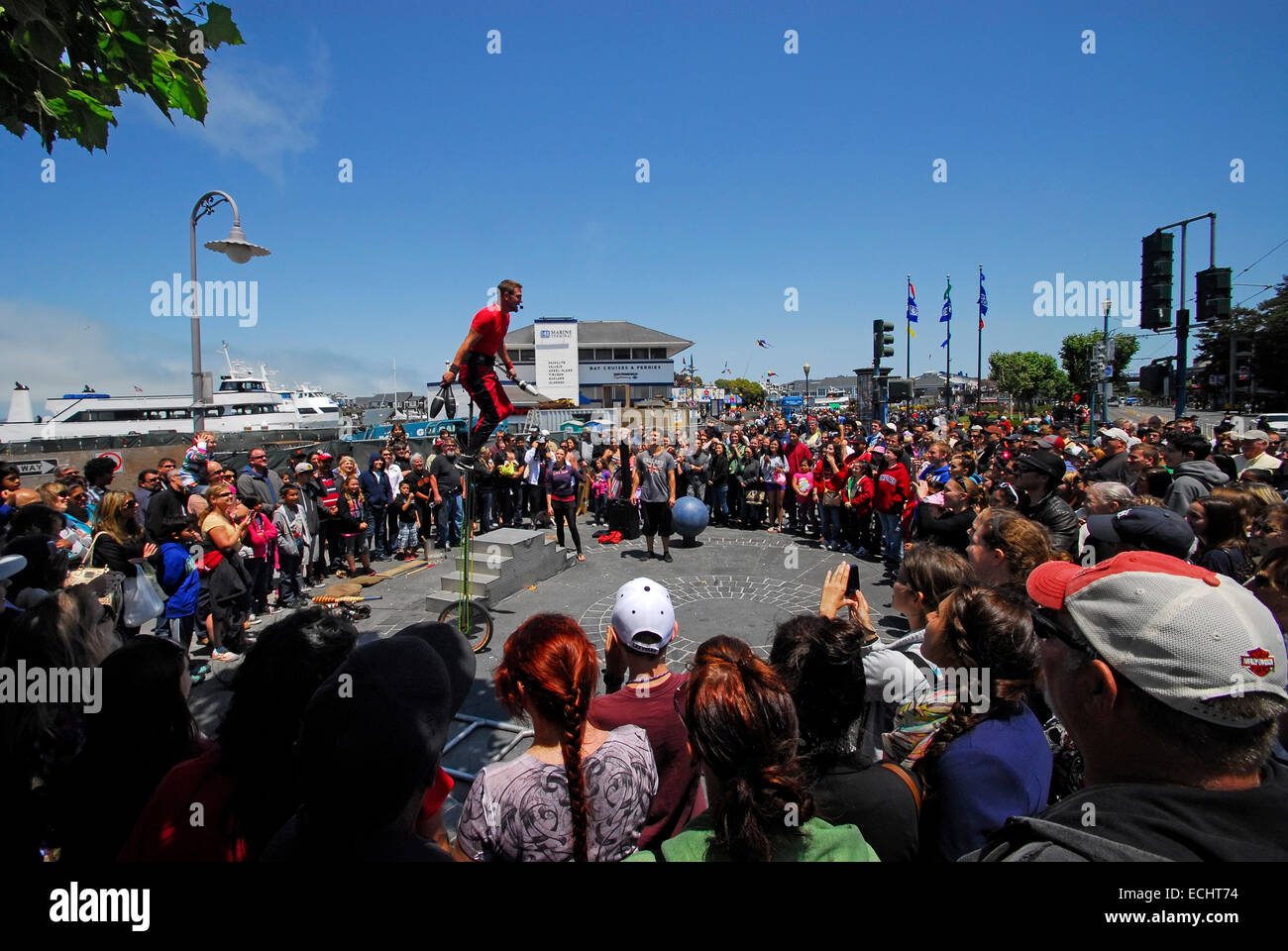 San Francisco street performer Stock Photo