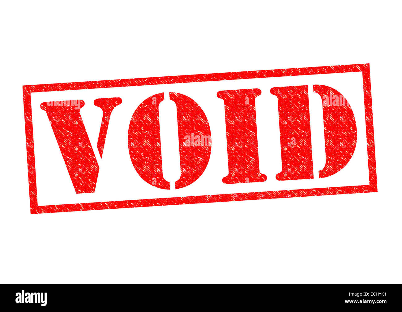 VOID red Rubber Stamp over a white background. Stock Photo