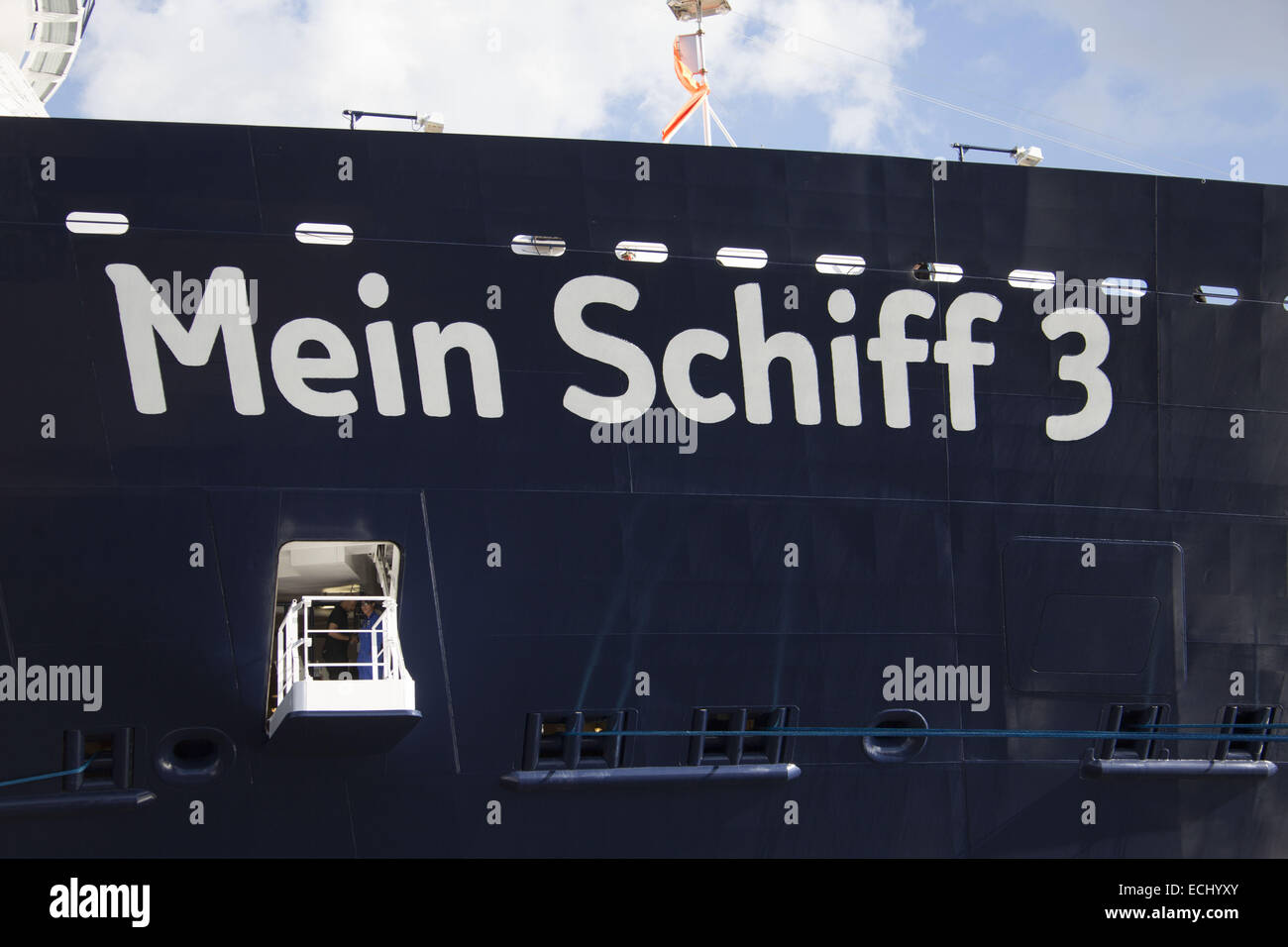 Helene Fischer christens TUI’s latest cruise ship Mein Schiff 3 at Cruise Center Hafencity  Featuring: View Where: Hamburg, Germany When: 13 Jun 2014 Stock Photo