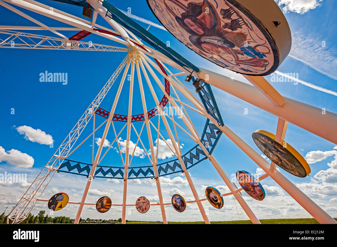 Saamis Teepee, the world's largest teepee, in the city of Medicine Hat