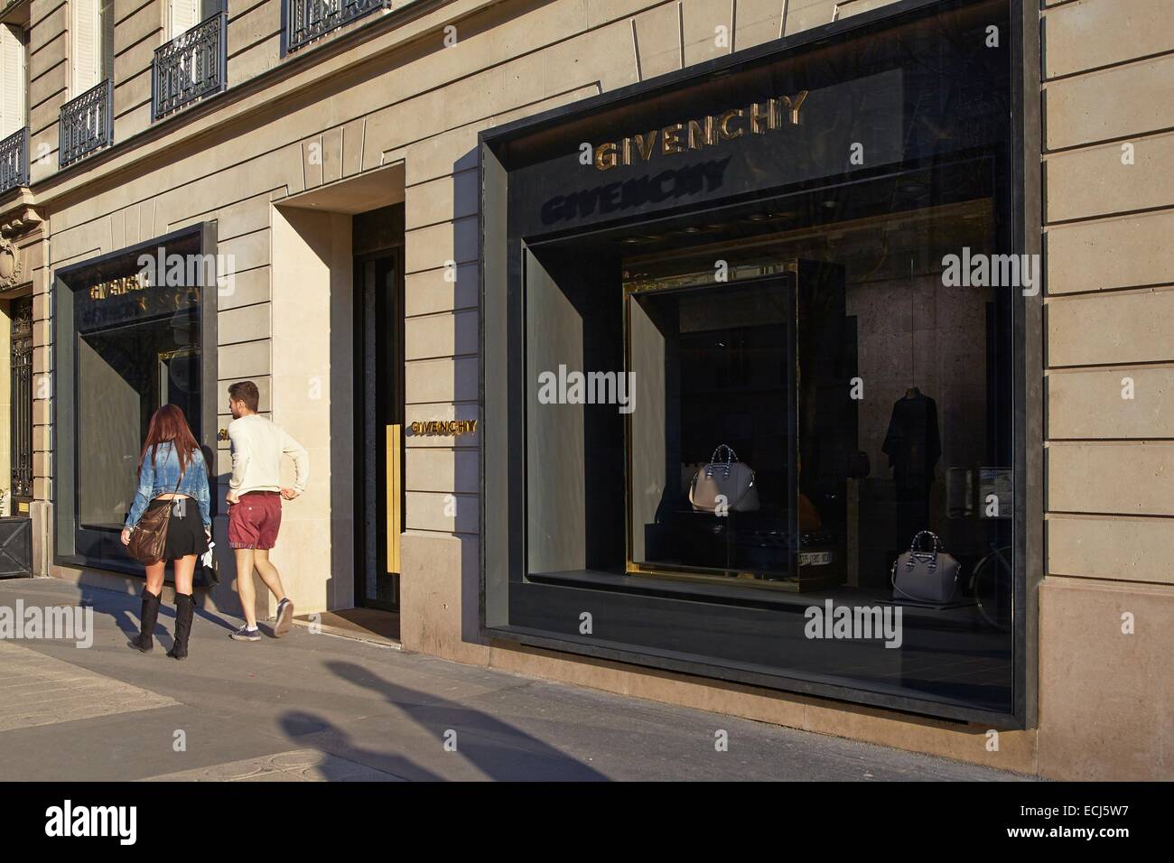 France, Paris, Luxury shops on Montaigne Avenue, Givenchy Stock Photo -  Alamy