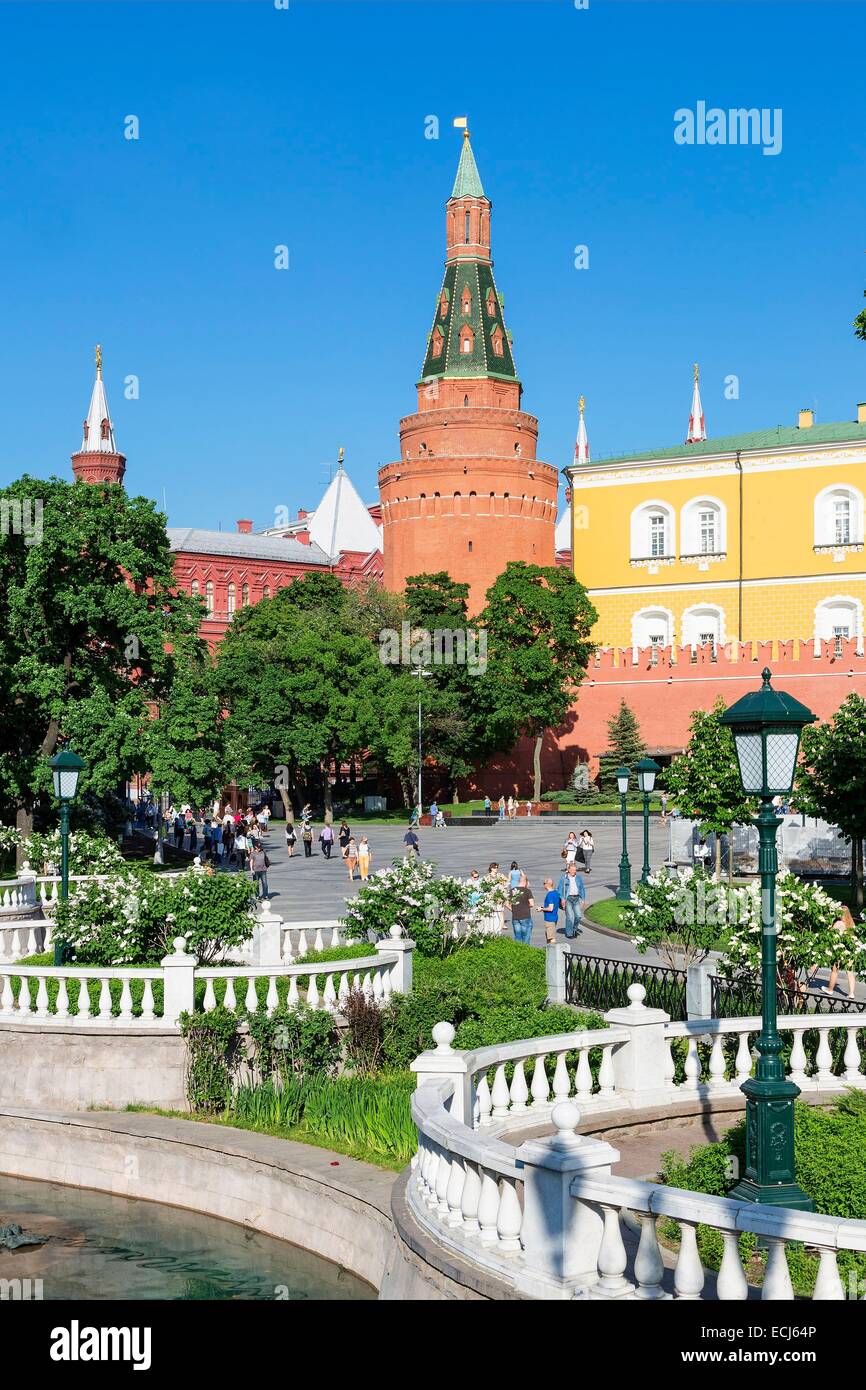 Russia, Moscow, Alexander Gardens Stock Photo