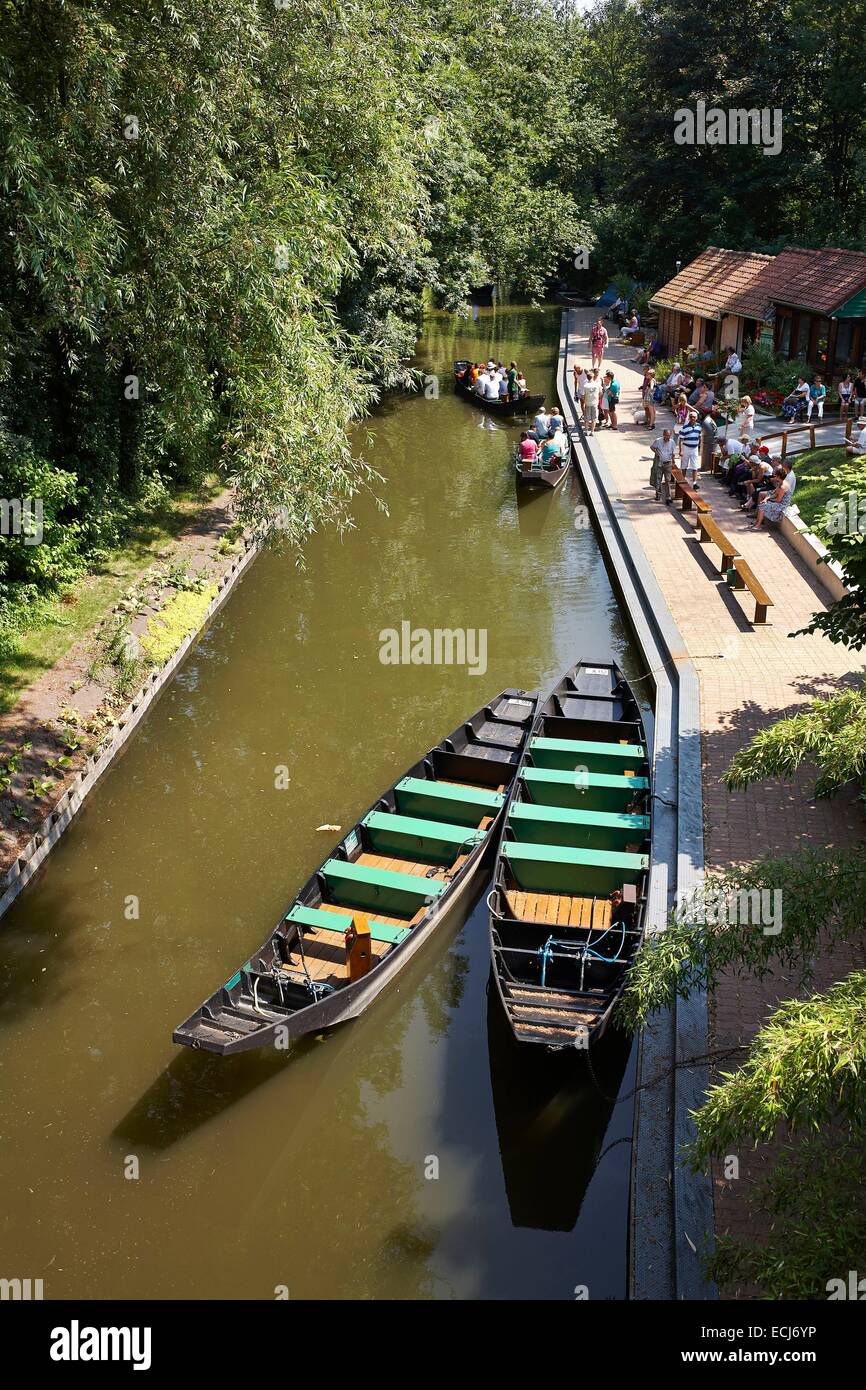 France, Somme, Amiens, Hortillonnages, Floating Gardens, gardens