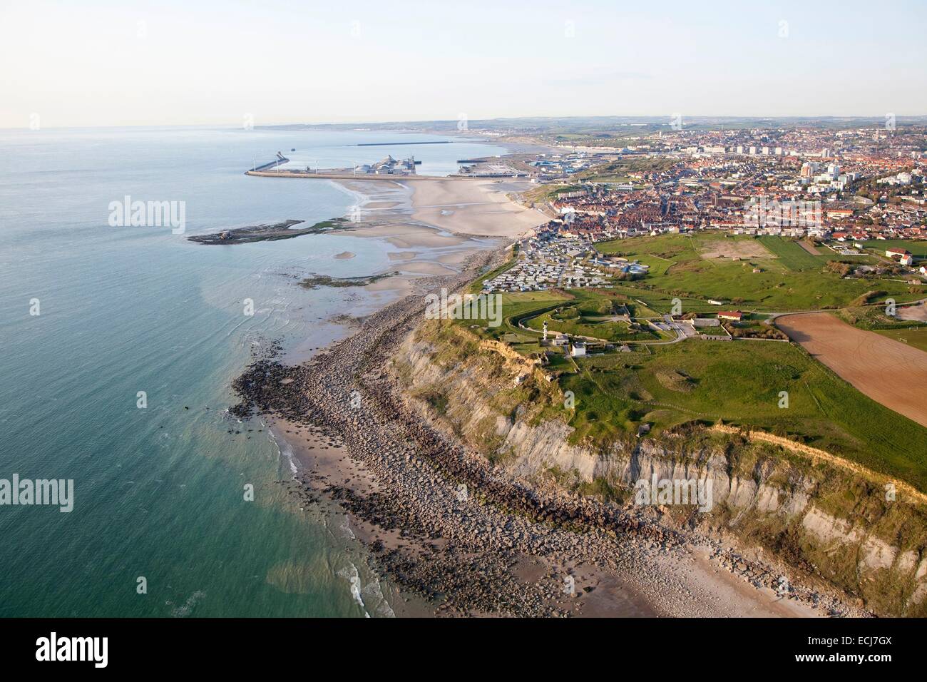 France, Pas de Calais, Cote d'Opale, Le Portel, Cap Alprech between
