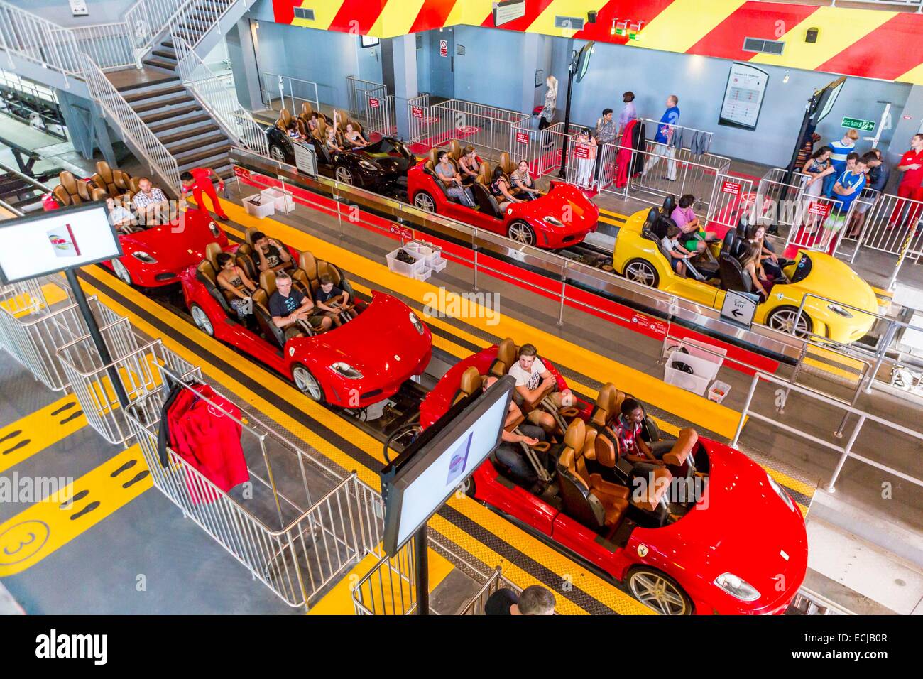 United Arab Emirates, Abu Dhabi, Yas Island, attraction park The Ferrari World or Experience United Arab Emirates, Abu Dhabi, Yas Island, attraction park The Ferrari World or Experience