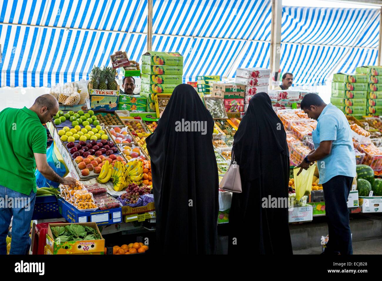 United Arab Emirates, Abu Dhabi, the fruits and vegetables market Stock