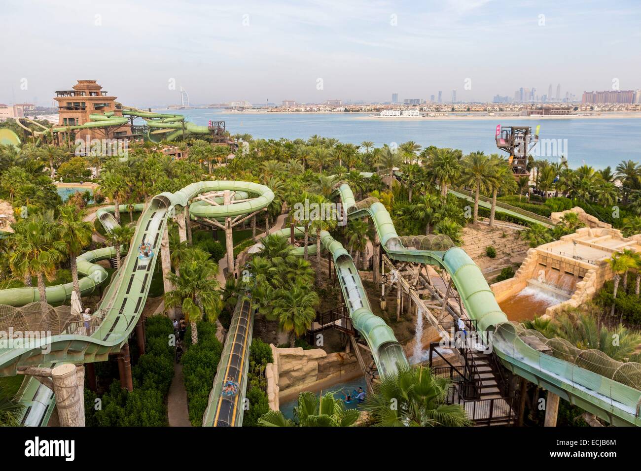Dubai theme park slide hi-res stock photography and images - Alamy