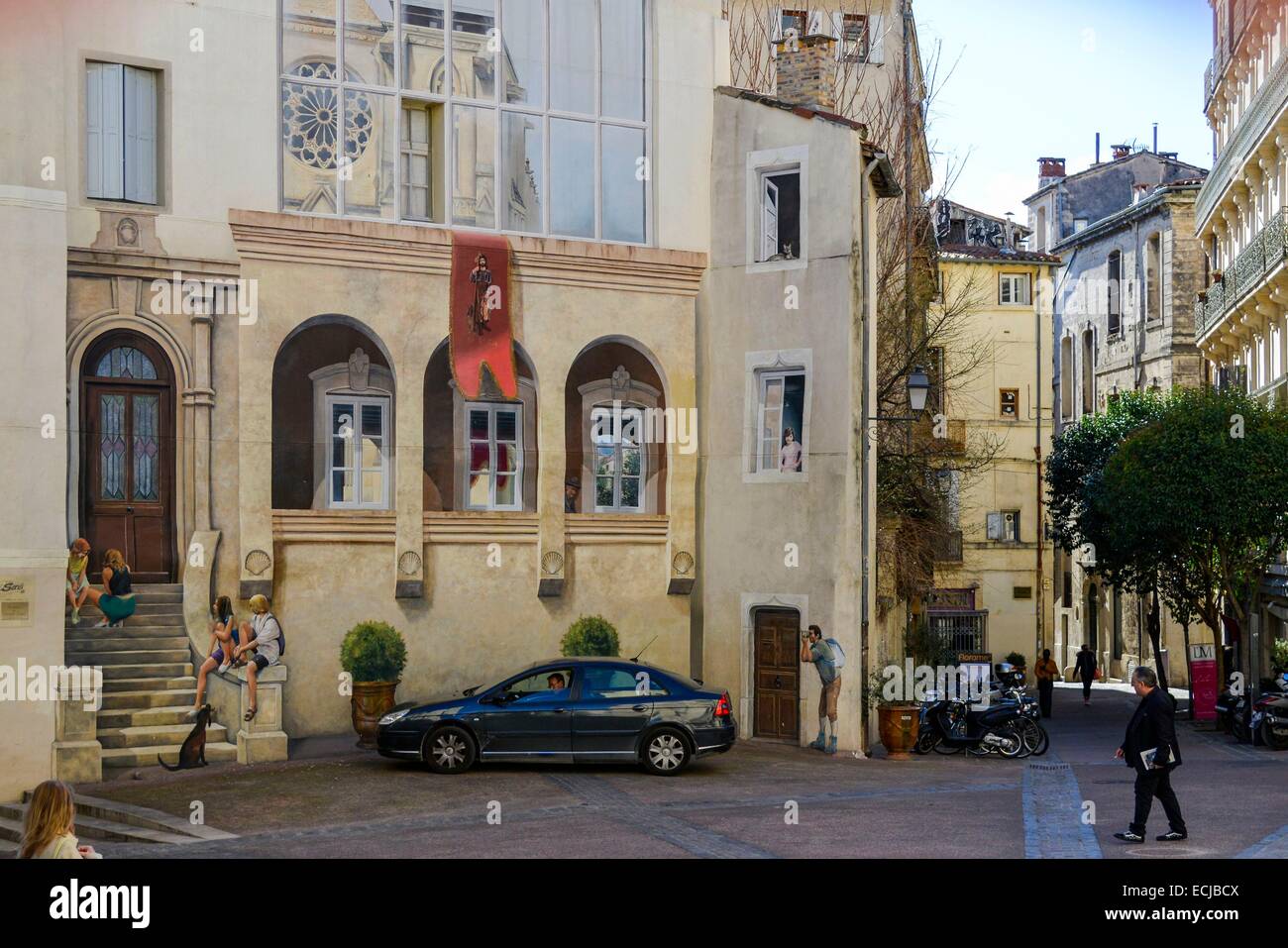 France, Herault, Montpellier, historic center, SaintRoch place