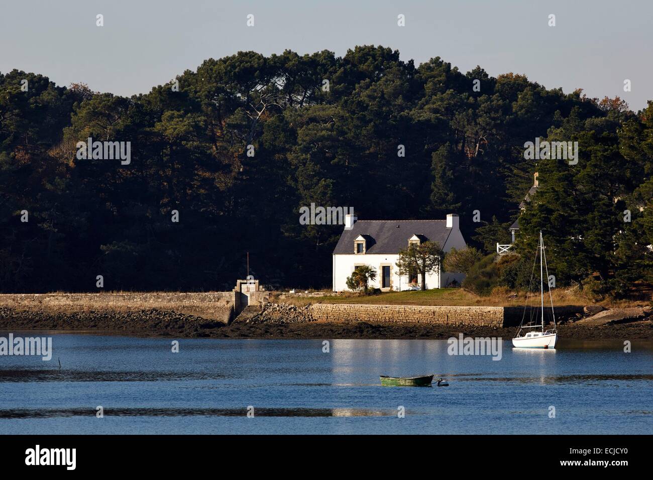 France, Morbihan, Crac'h, Crac'h River Stock Photo - Alamy