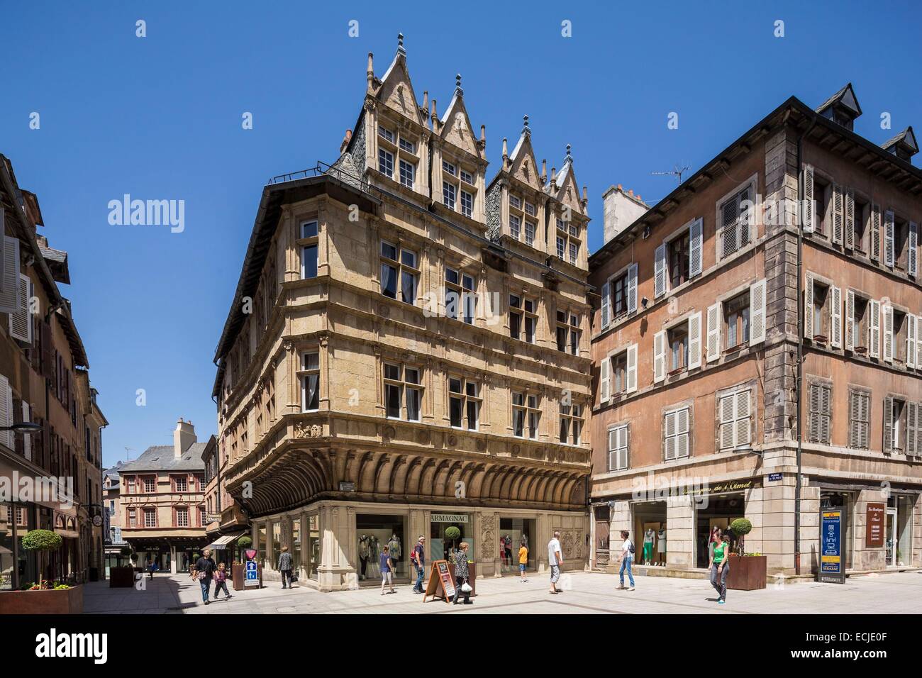France, Aveyron, Rodez, House of the Annunciation dated from the 16th century Stock Photo