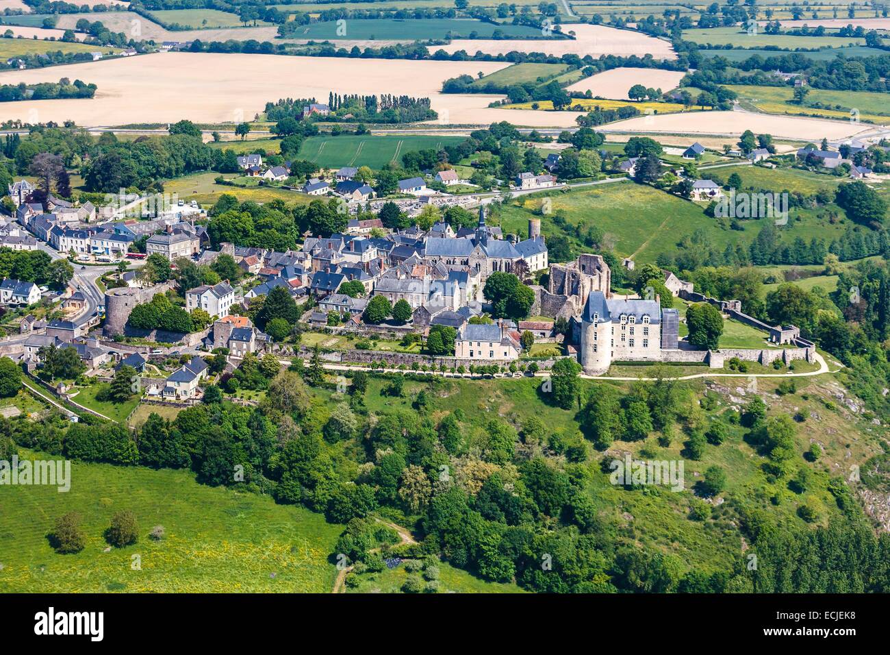 France, Mayenne, Sainte Suzanne, labelled Les Plus Beaux Villages de France (The Most Beautiful
