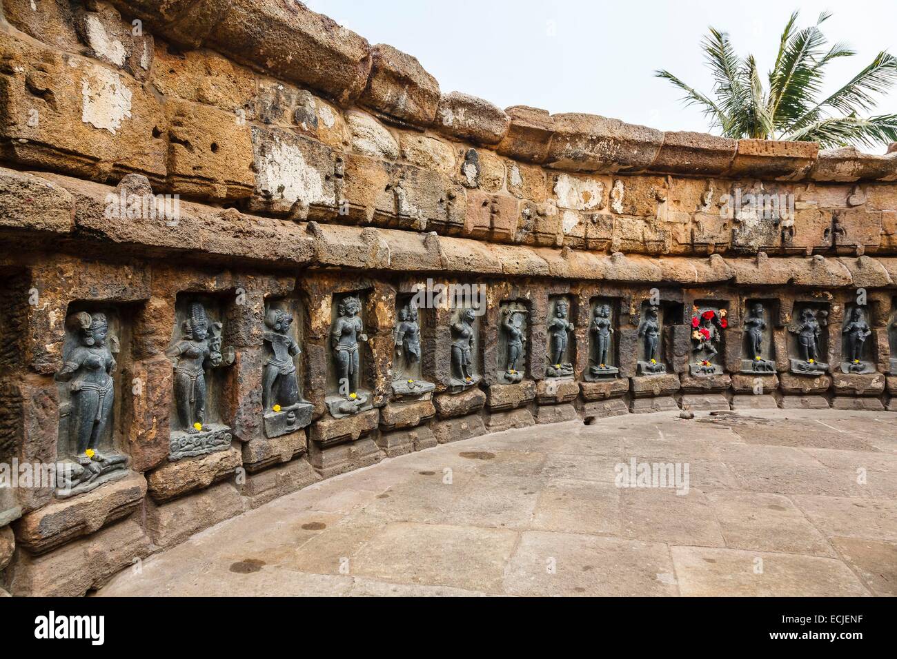 India, Odisha, Hirapur, Chausathi Yogini temple dated 9th century Stock Photo