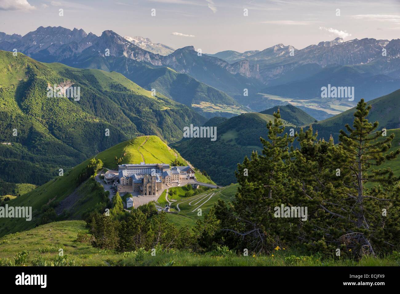 France, Isere, La SaletteFallavaux, the basilica NotreDame de La