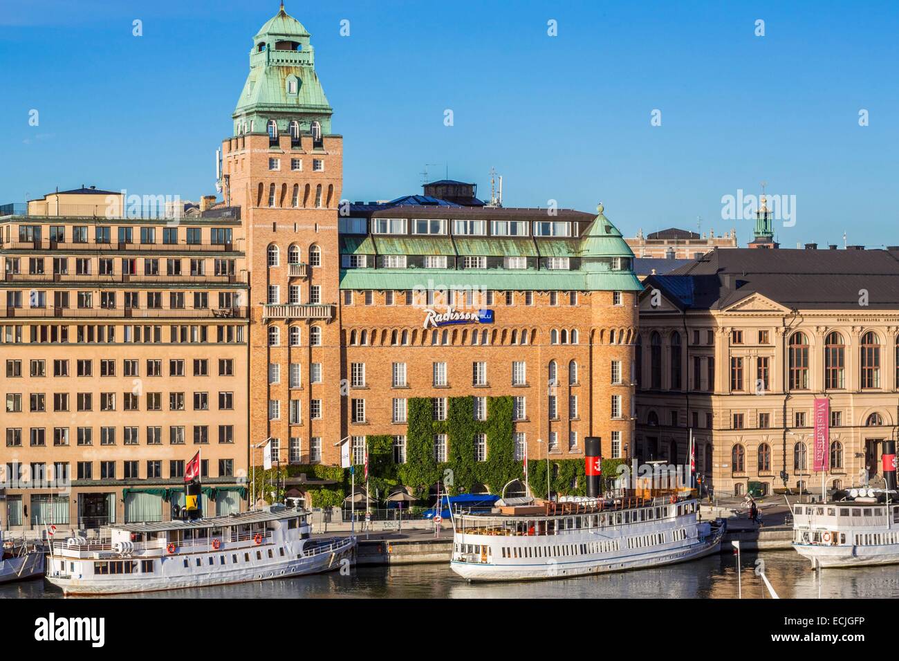 Sweden, Stockholm, Radisson Blu Strand designed by architect Ludwig Peterson and built in 1912 Stock Photo