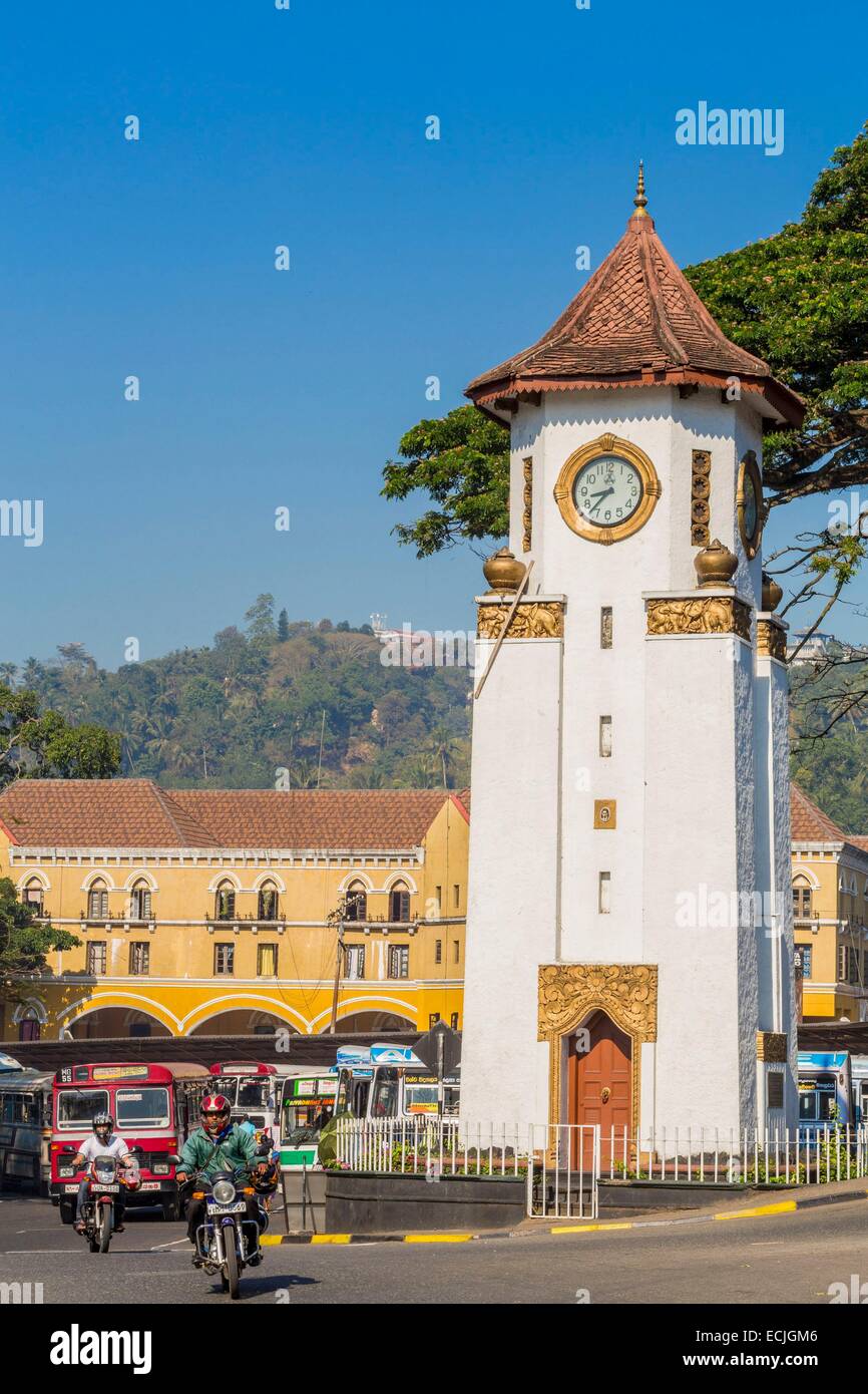 Sri Lanka, Central province, Kandy, Clock Tower (Clock Tower) designed