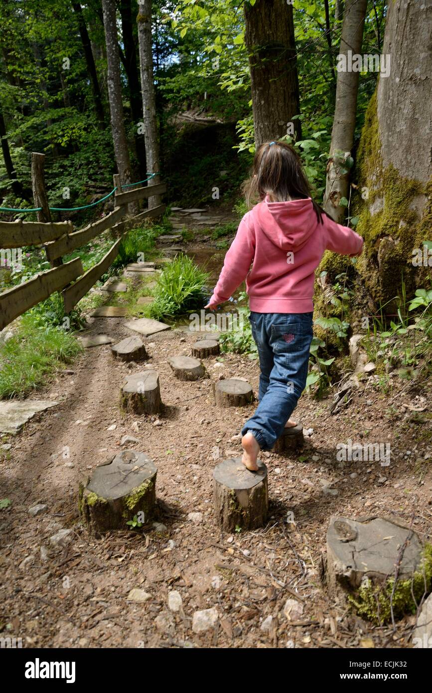 France, Vosges, La Bresse, outdoor activities Bol d Air, barefoot trail  Stock Photo - Alamy