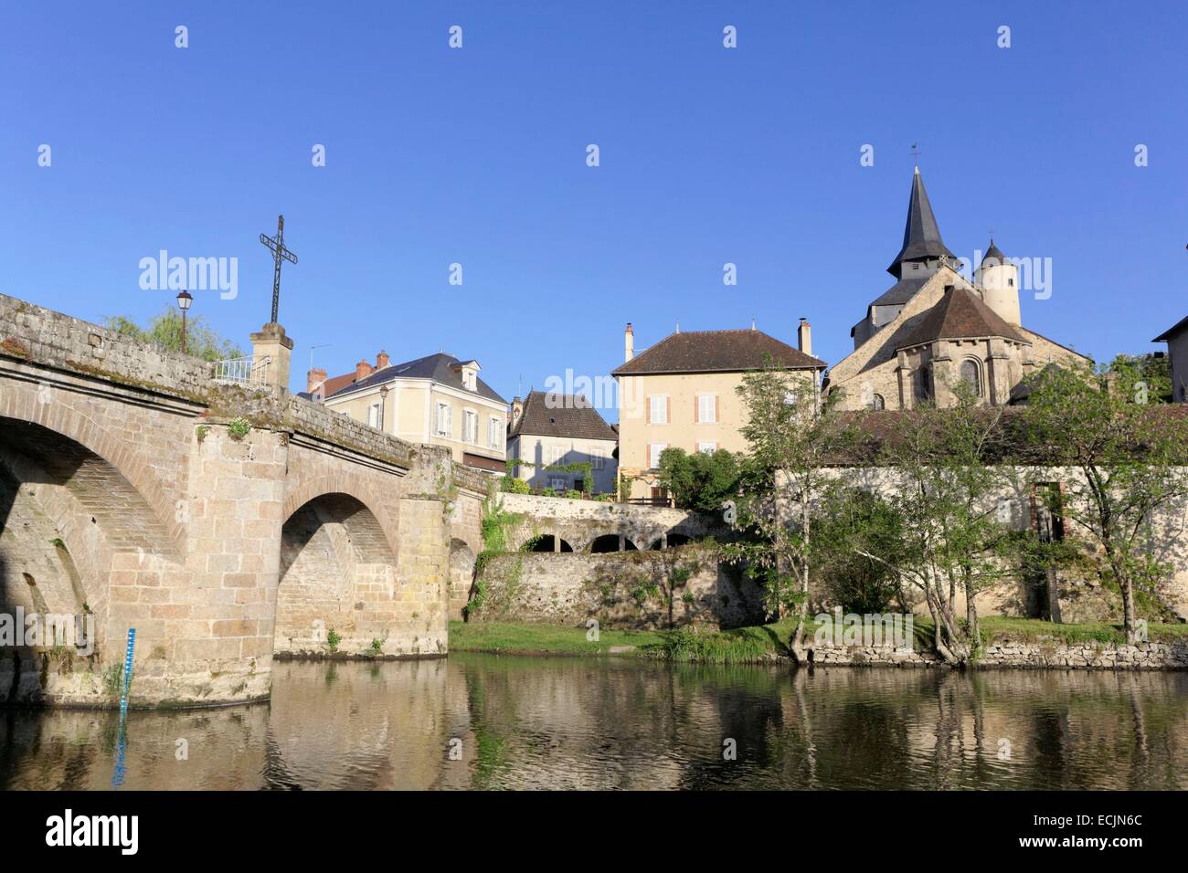 France, Creuse, La Celle Dunoise, Creuse valley Stock Photo