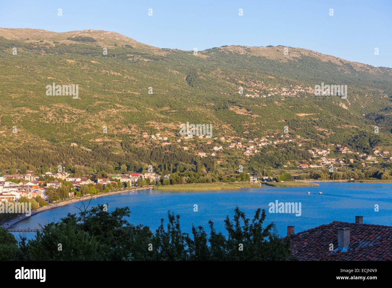 Republic of Macedonia, Lake Ohrid, listed as World Heritage by UNESCO Stock Photo