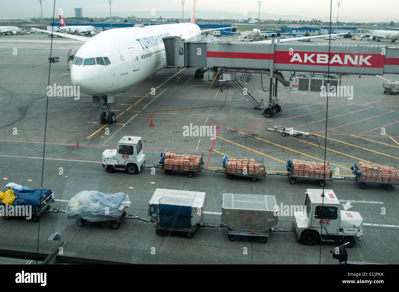 Turkey, Istanbul airport Stock Photo