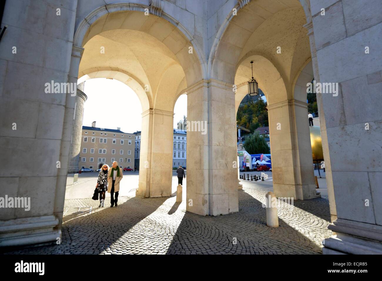 Austria, Salzburg, historic centre listed as World Heritage by UNESCO, Kapitel Platz Stock Photo