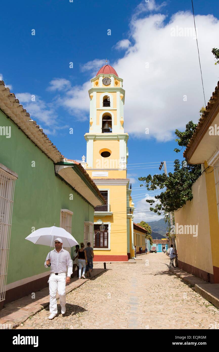 Cuba, Sancti Spiritus province, Trinidad de Cuba listed as World heritage by UNESCO, San Francisco de Assis church now the Museo Nacional de la lucha contra Bandidos Stock Photo