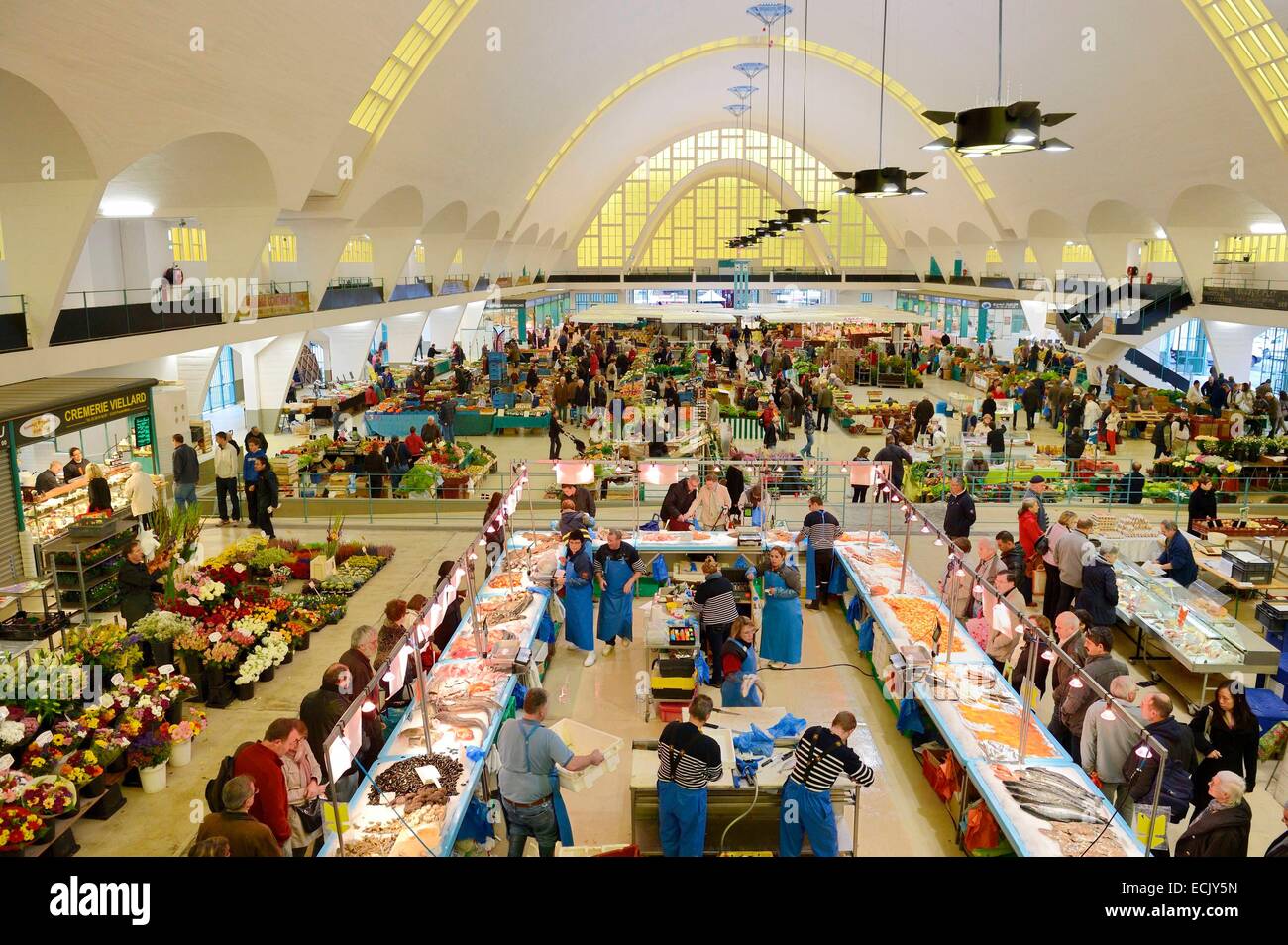 France, Marne, Reims, the halles du Boulingrin (Boulingrin market) Stock Photo