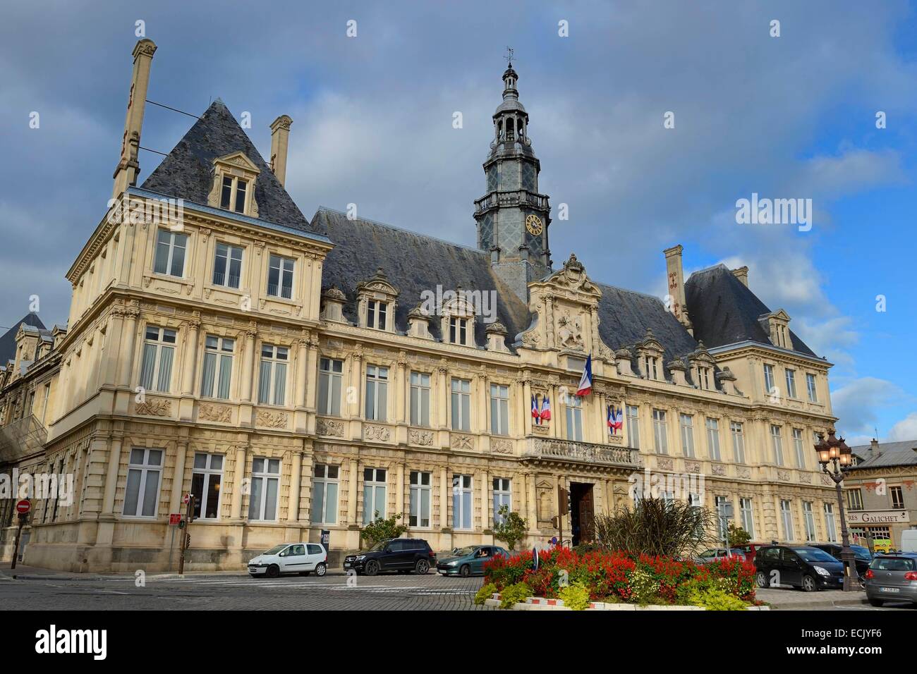 France, Marne, Reims, the City Hall Stock Photo