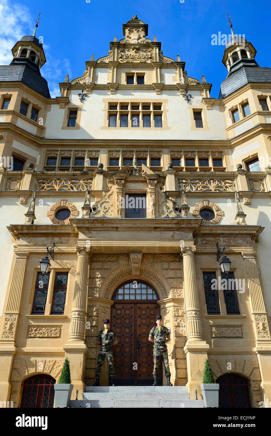 France, Moselle, Metz, the governor's palace that houses nowadays the commander of the North East military region Stock Photo