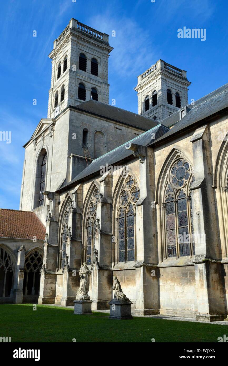 France, Meuse, Verdun, district of Ville Haute (Upper Town), Cathedral of the 10th century Stock Photo