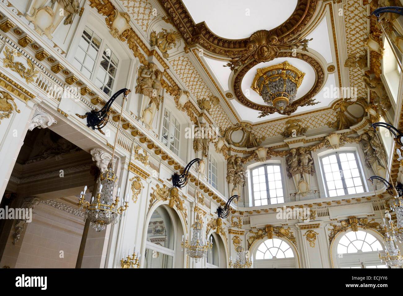 France, Meurthe et Moselle, Nancy, the National Opera of Lorraine, the foyer Stock Photo