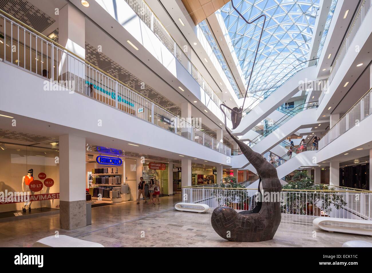 Lithuania (Baltic States), Vilnius, the Gedimino 9 shopping mall Stock  Photo - Alamy