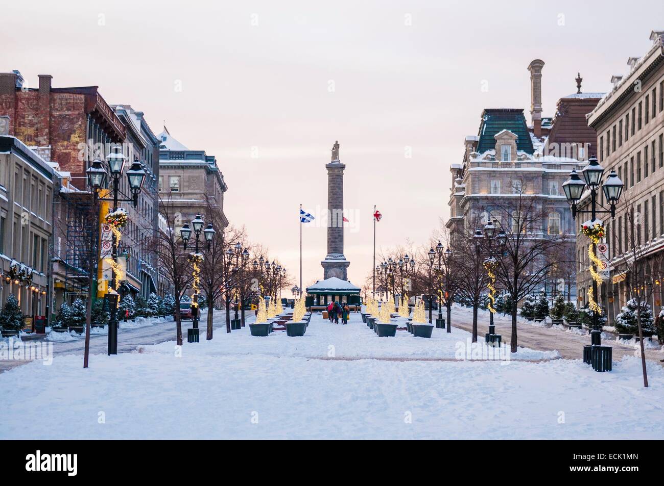 Canada Quebec Province Montreal Old City Center Listed As World Stock Photo Alamy