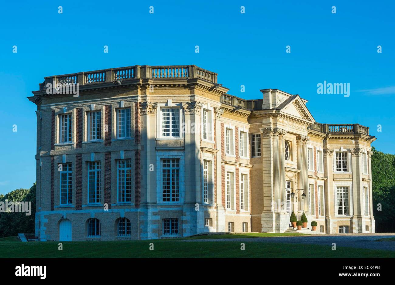 France, Seine Maritime, Belbeuf, the castle, AXA insurances property, built between 1764 and 1780 Stock Photo