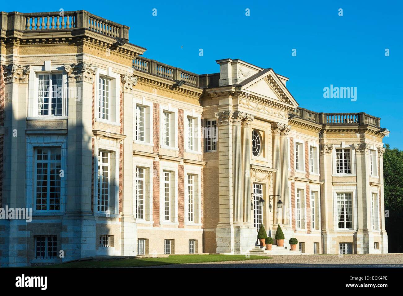 France, Seine Maritime, Belbeuf, the castle, AXA insurances property, built between 1764 and 1780 Stock Photo