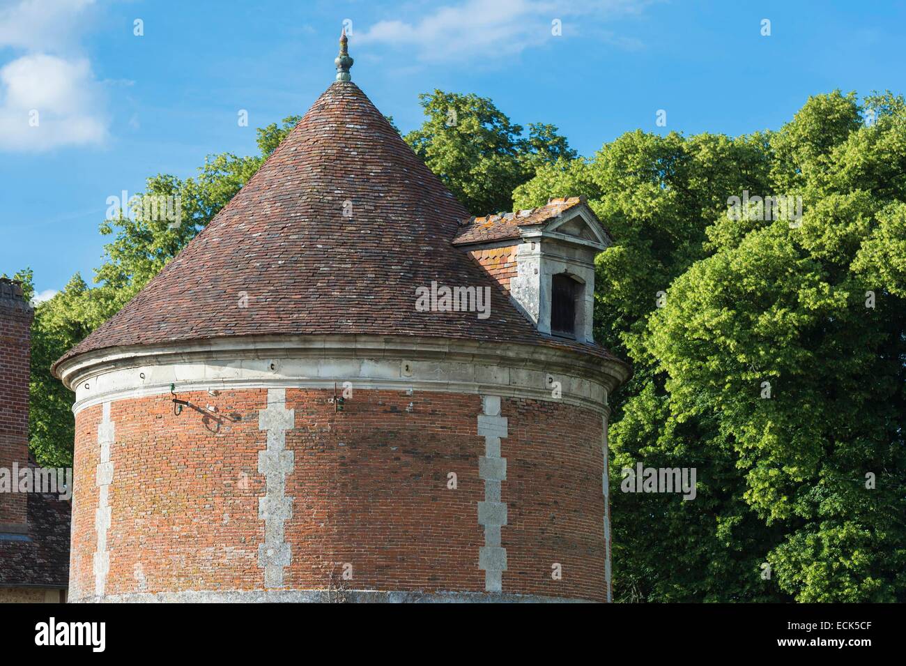 France, Eure, Fontaine l'Abbe, the 18th century dovecote Stock Photo