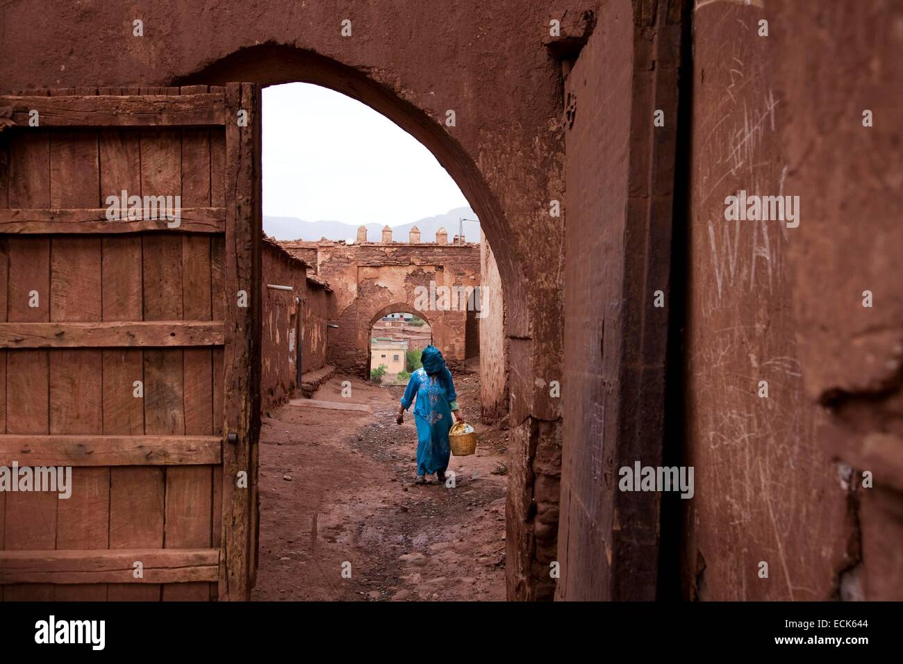 Morocco, Haut Atlas, Ounila Valley, Telouet Stock Photo