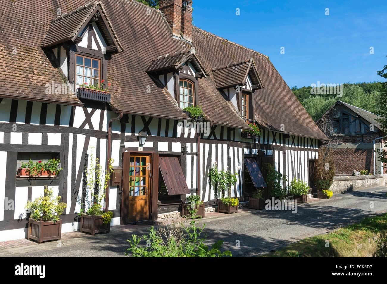 France, Eure, Lyons la ForΩt, labeled Les Plus Beaux Villages de France