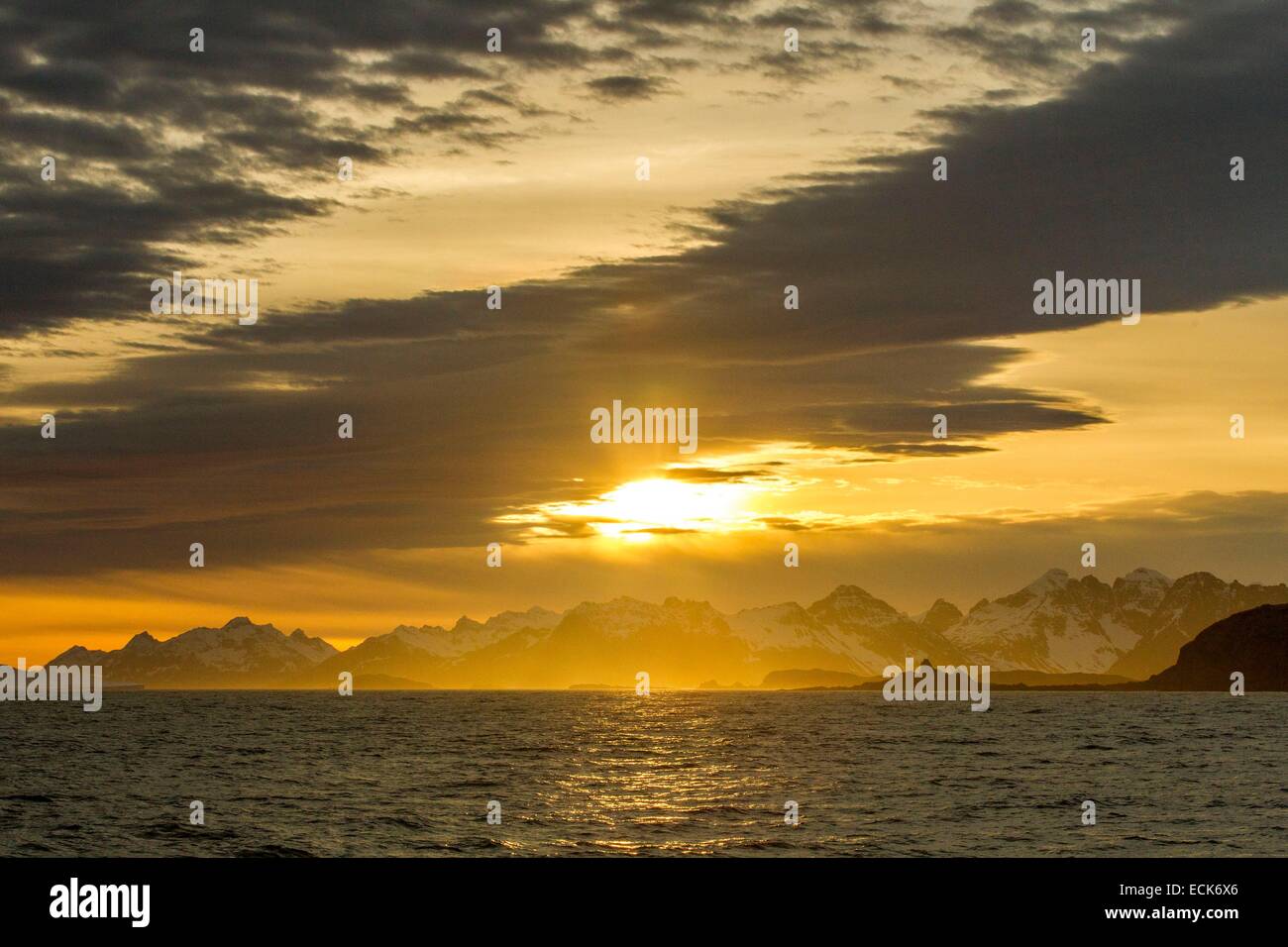 South Atlantic Ocean, South Georgia Island, landscape Stock Photo - Alamy