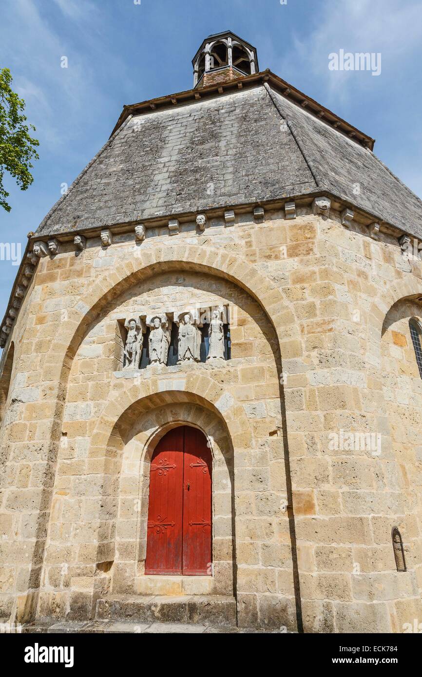 France, Vienne, Montmorillon, l'otogone chapel Stock Photo