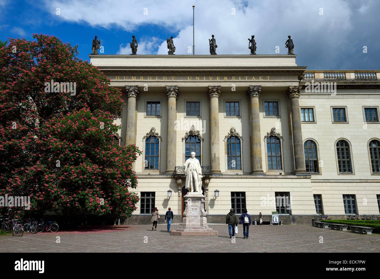Germany, Berlin, Humboldt-UniversitΣt (Humboldt University) on Unter den Linden Stock Photo
