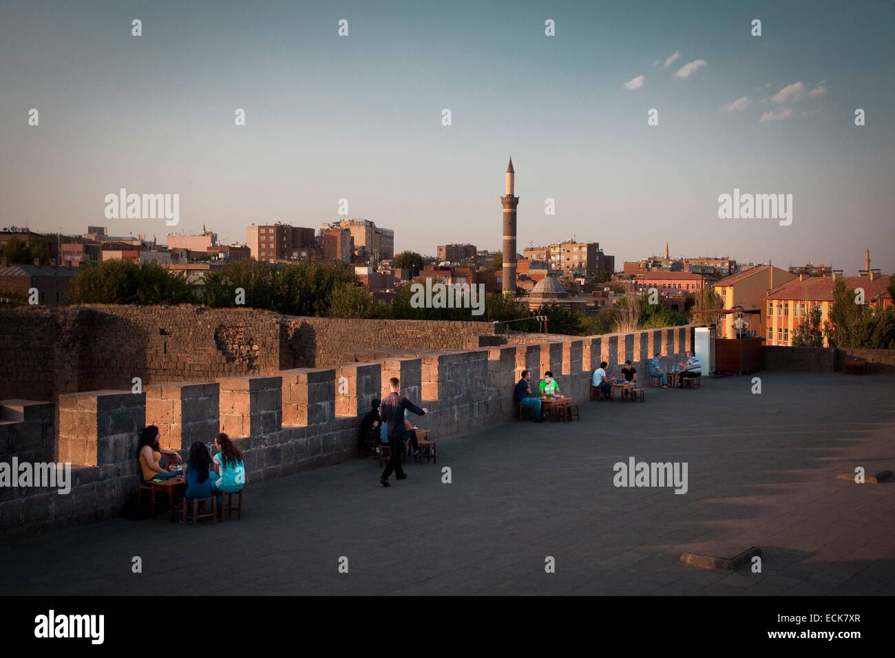 Turkey, South Eastern Anatolia, Kurdistan, Diyarbakir, Kaci Burcu, the Walls Stock Photo