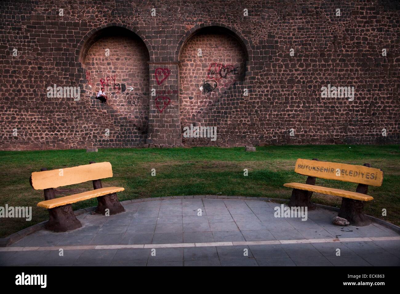 Turkey, South Eastern Anatolia, Kurdistan, Diyarbakir. the Walls Stock Photo