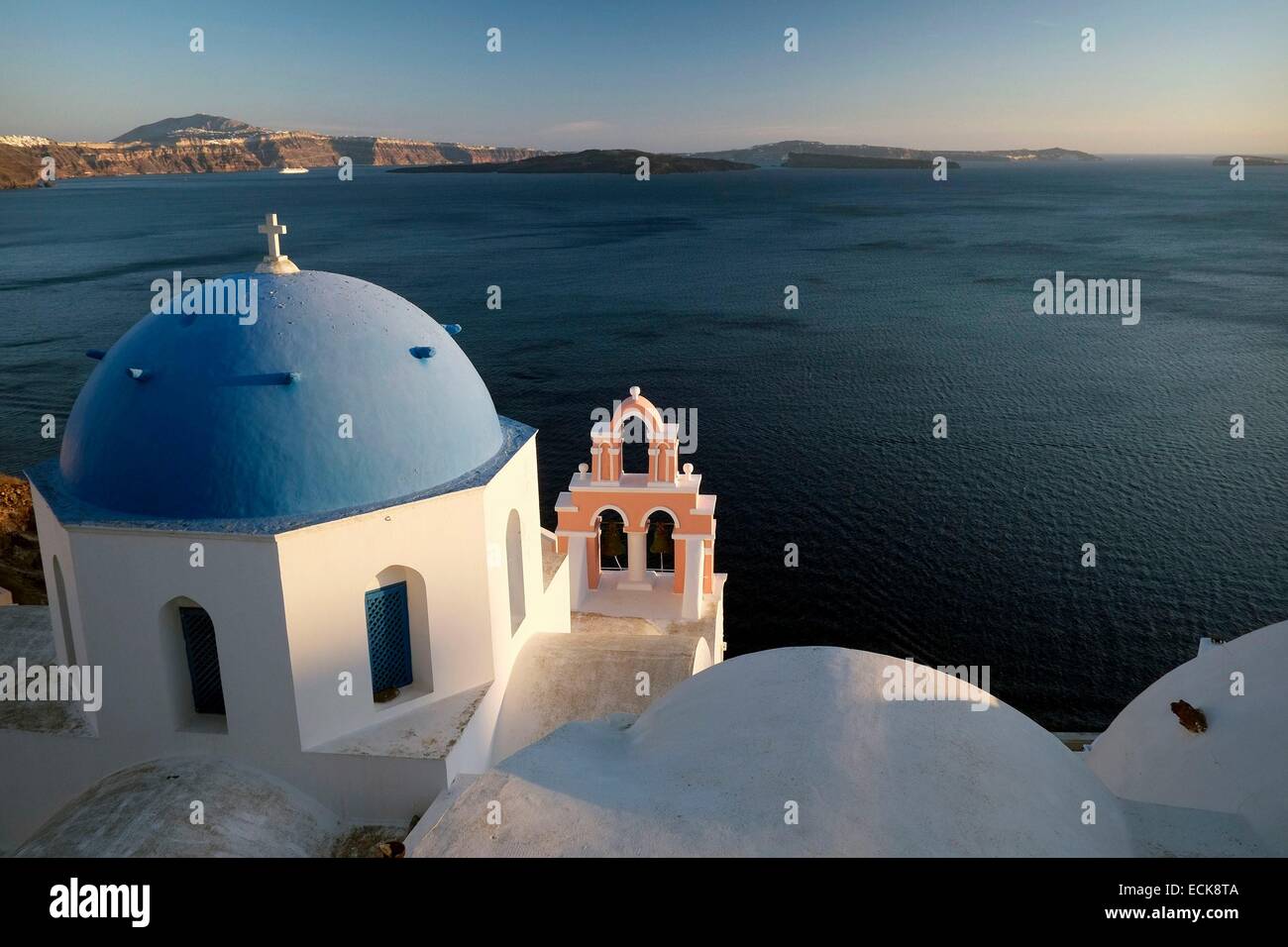 Greece, Cyclades, Santorini (Thira), village of Oia (Ia) Stock Photo