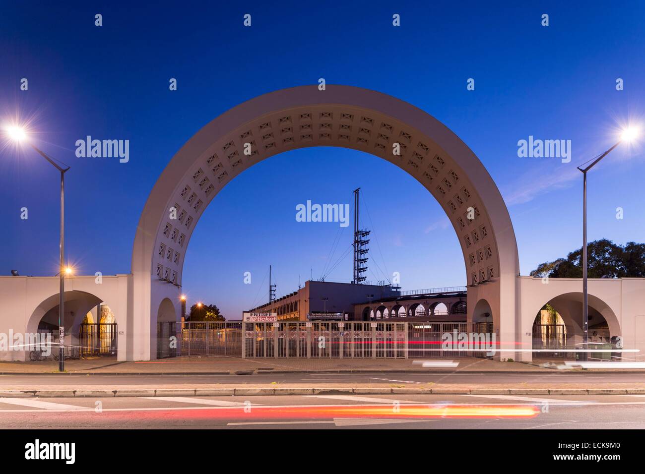 France, Gironde, Bordeaux, entrance of Chaban Delmas stadium old Lescure stadium Stock Photo Alamy