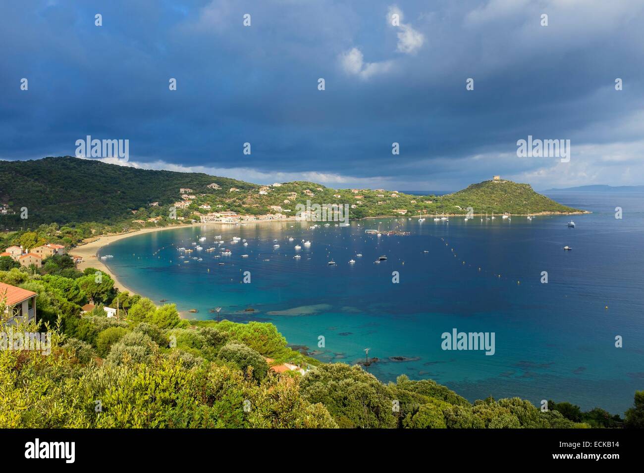 France corse du sud belvedere campomoro hires stock photography and