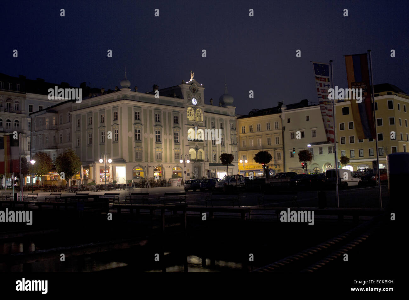 City view in Gmunden, Austria Stock Photo