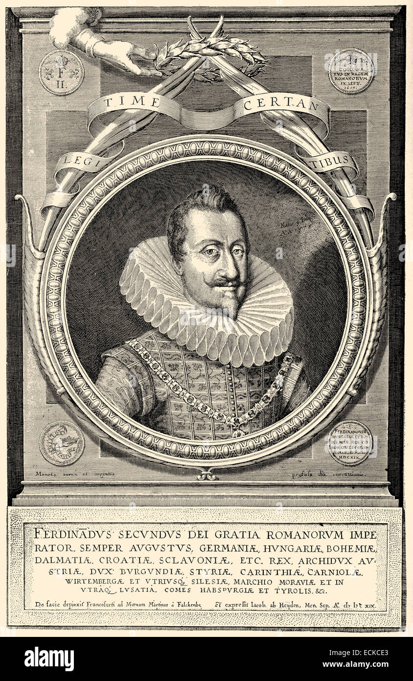 Ferdinand II, 1578 - 1637, Holy Roman Emperor, King of Bohemia and Hungary
