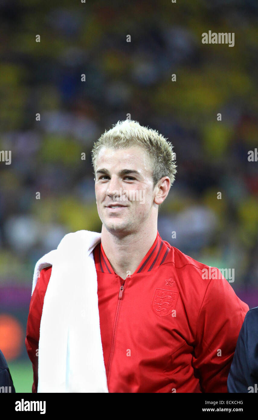 Goalkeeper Joe Hart of England Stock Photo Alamy