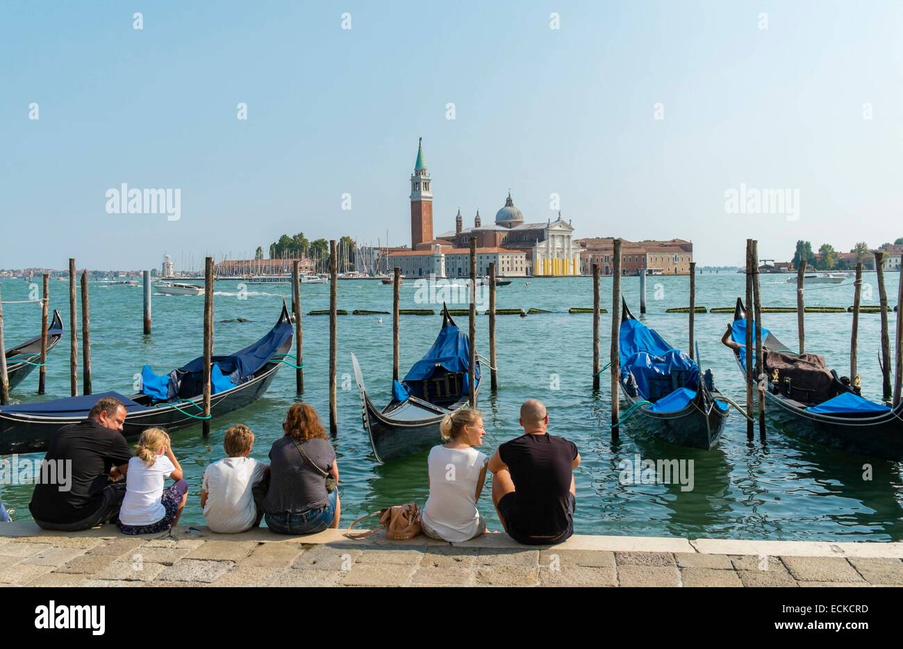 Italy, Venetia, Venice, listed as World Heritage by UNESCO, San Marco district, San Giorgio Maggiore church Stock Photo