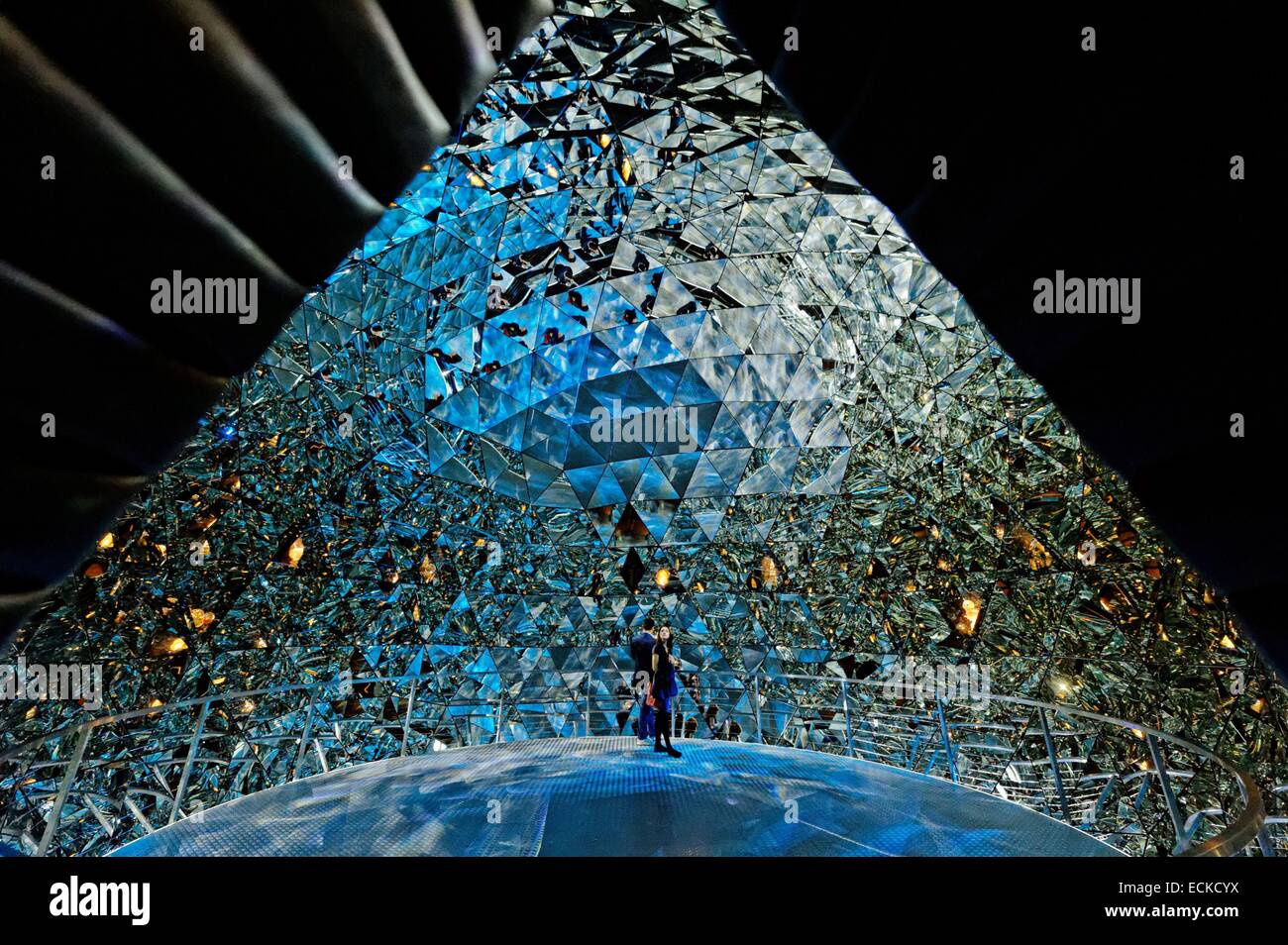 Austria, Tyrol, Wattens, Swarovski Crystal Worlds, (Swarovski  Kristallwelten) art collection, museum, Crystal Dome by Tord Boontje and  Alexander McQueen Stock Photo - Alamy